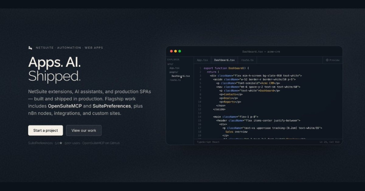 Unstacked Apps - Chrome Extensions, SPAs & AI Applications